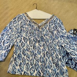 Lilly Pulitzer top and shorts